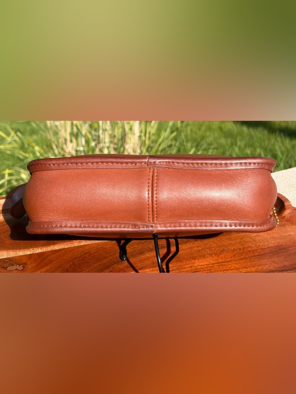 Vintage COACH Carnival Crossbody Saddle Brown Leather 9925 - Picture 12 of 17